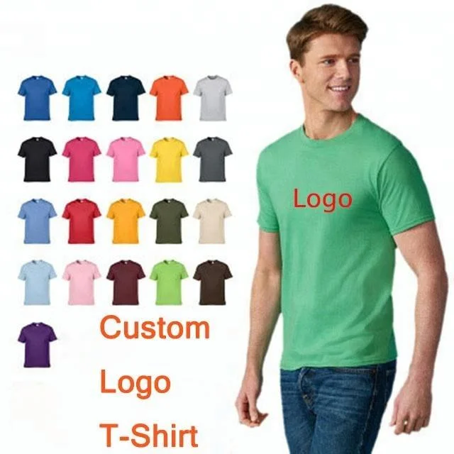 High Quality 100% Cotton Men Custom T Shirt Silk Screen Printing T-Shirt Custom Printing Logo Blank T Shirt Men Graphic Tees