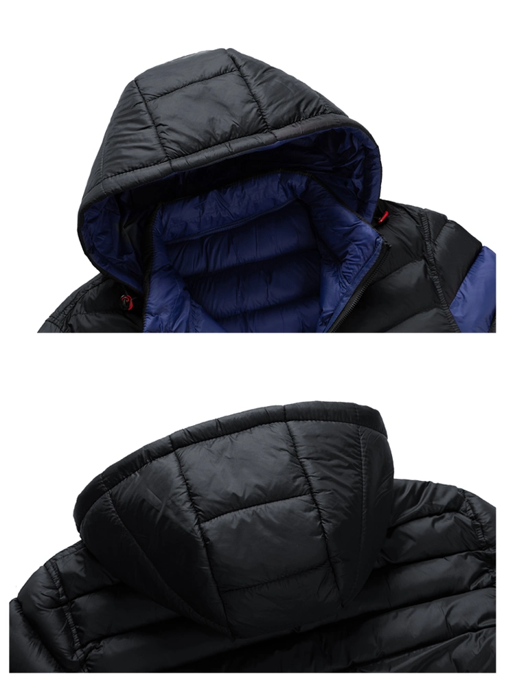 Wholesale European and American Men′ S Winter Jacket Removable Hood Reversible Jacket Casual Men′ S Outerwear