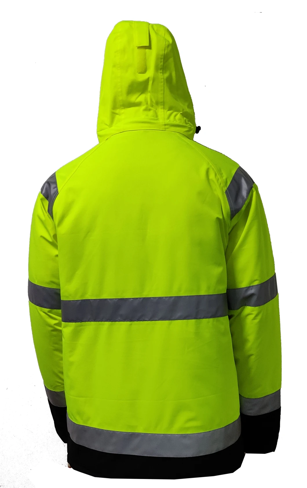 Top Quality Winter Hi Vis Reflective Work Safety Jacket Coat with Adjustable Hood