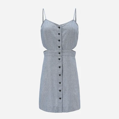 Top alla caviglia in chambray azzurro, mini abito sexy