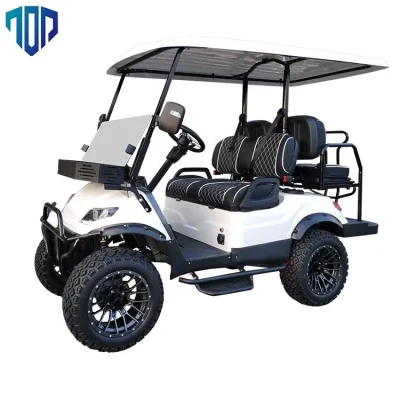 Carrello da golf elettrico a 4 posti in vendita calda Top Golf